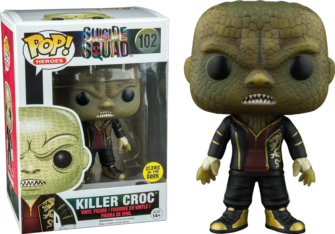  Details About Suicide Squad Killer Croc Glow Us Exclusive Pop Vinyl Funko New Killer Croc Funko Pop Png Suicide Squad Png