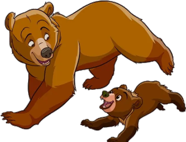  Disney Brother Bear Clip Art Images Galore 2 Mother And Baby Bear Cartoon Png Bear Transparent