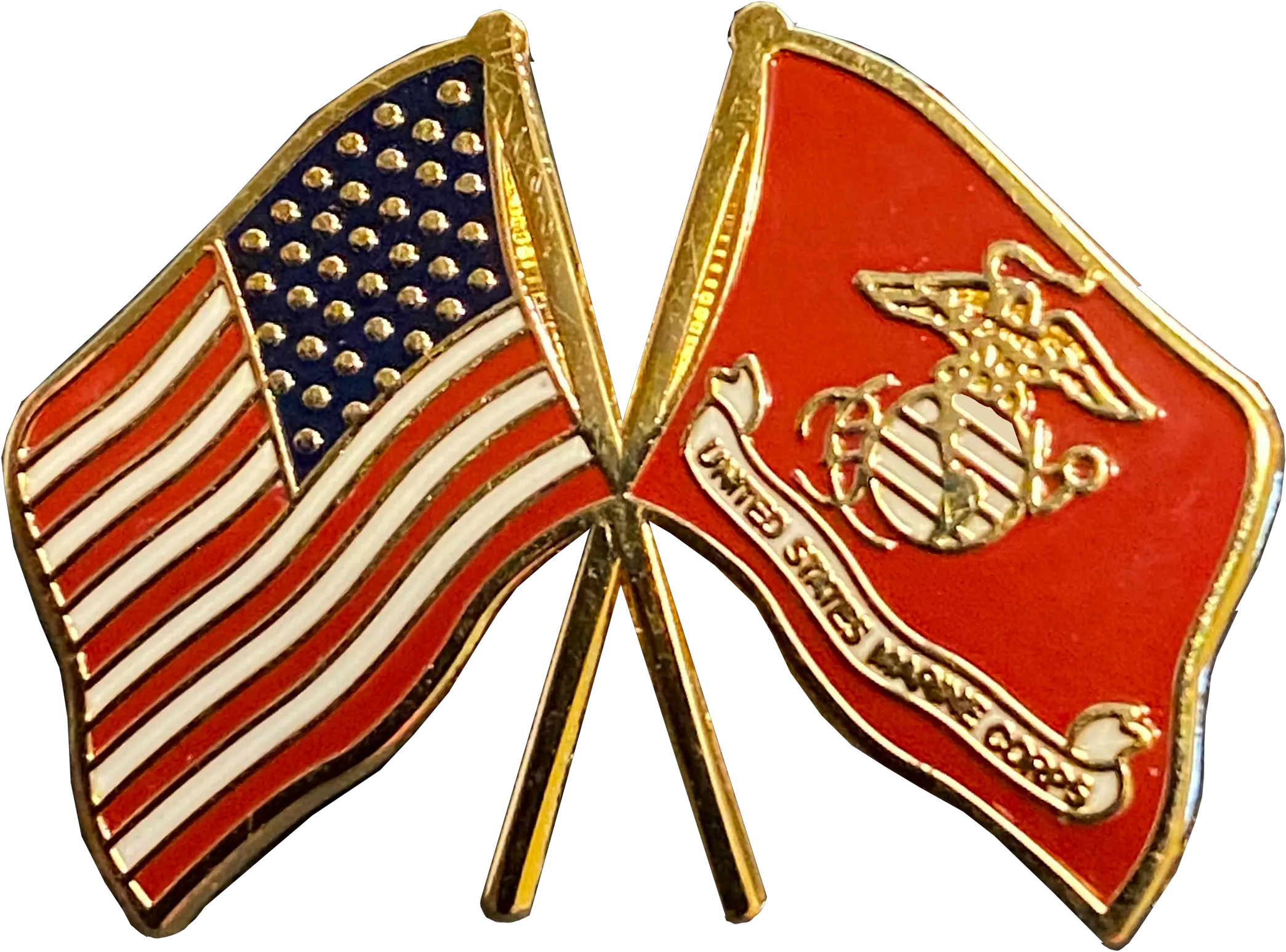  M 28 Us Marine Corps And American Flag Cloisonné Lapel Pin Us Marines Crossed Flags Lapel Pin Png Marine Corp Icon