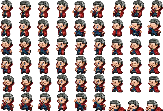  Marvel Characters Sets U0026 Sv Battlers Avengers Spider Man Rpg Maker Mv Sv Character Png Doctor Strange Png