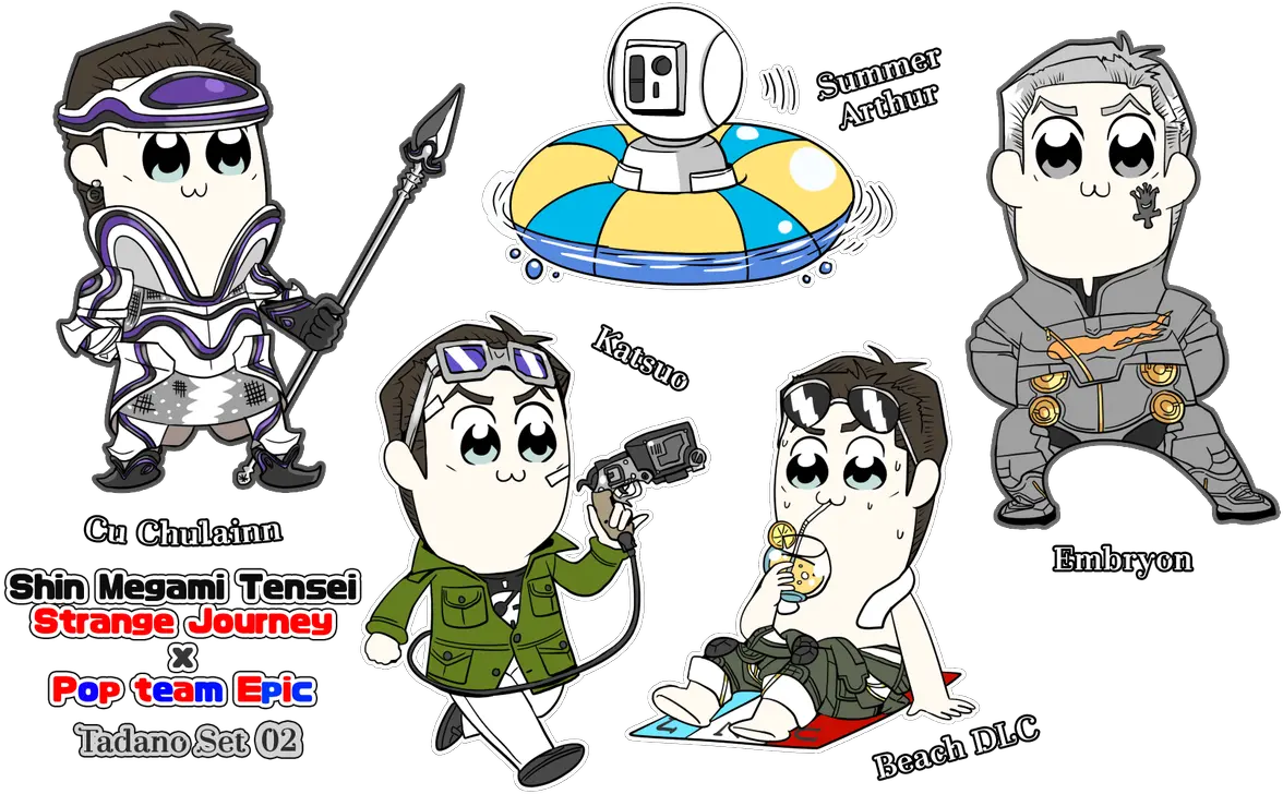  Shin Megami Tensei Pop Team Epic Fictional Character Png Pop Team Epic Transparent