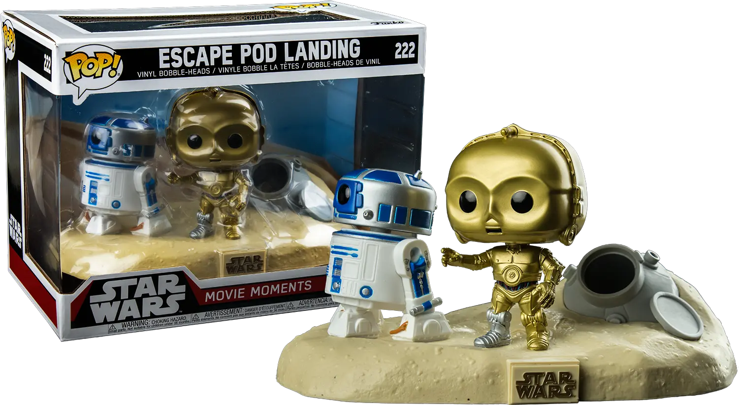  C3po Png C 3po And R2 D2 Escape Pod Landing Movie Moments Star Wars Funko Movie Moments R2d2 Png