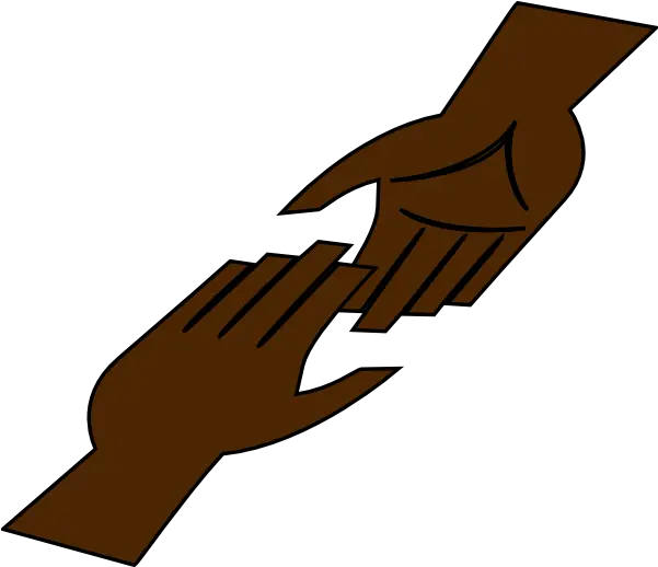  Support Clipart Helping Hand Helping Hand Brown Png Hand Reaching Out Transparent