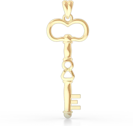  Classic Skeleton Key Pendant Necklace Bashert Jewelry Solid Png Skeleton Hand Icon