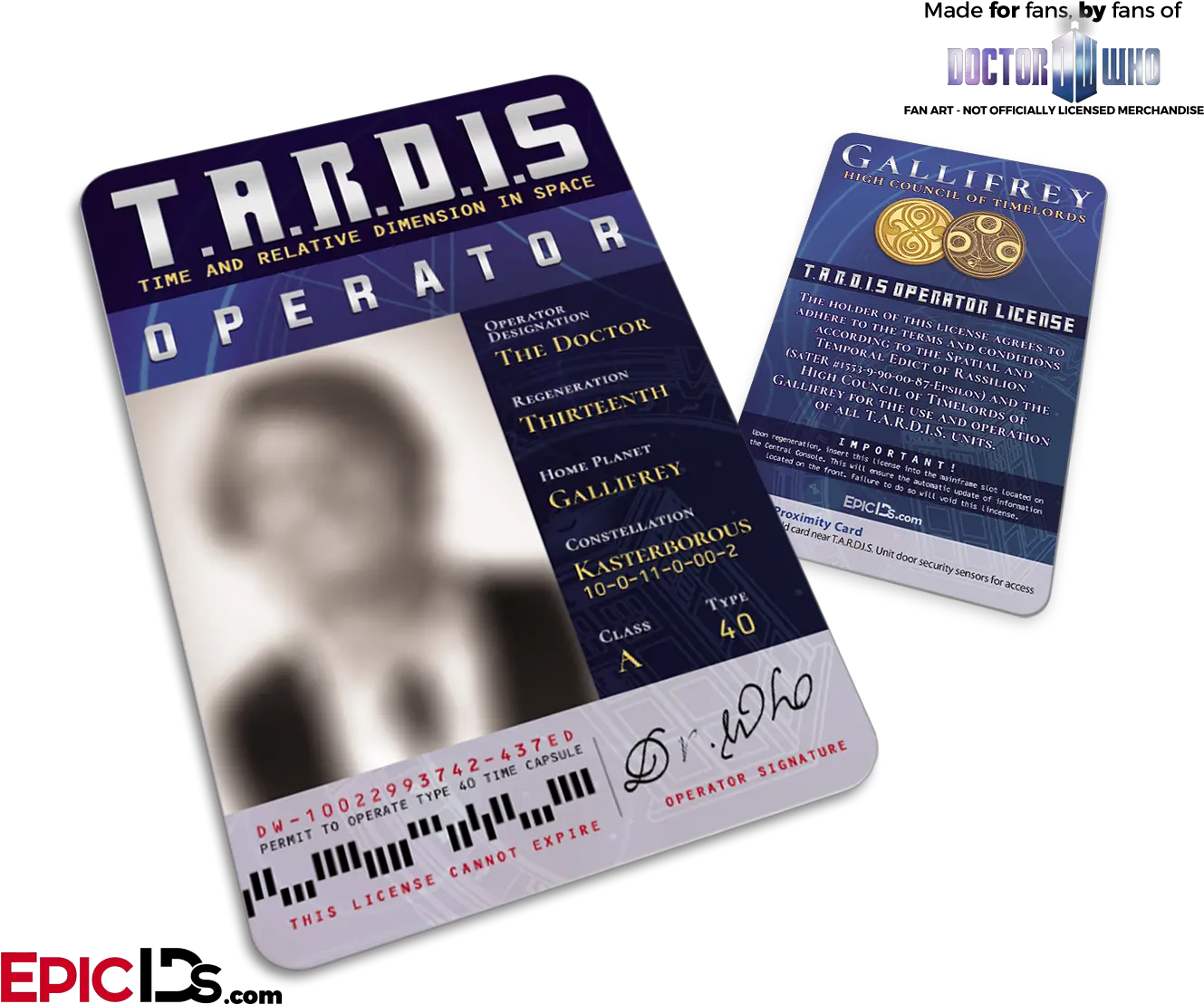  Download Tardis U0027doctor Whou0027 Operator License Doctor Png Doctor Who Card 10 Tardis Transparent Background