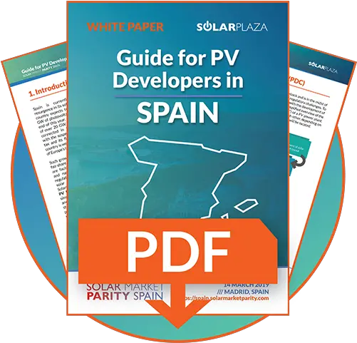  Guide For Pv Development In Spain U2014 Solar Market Parity Poster Png Spain Png