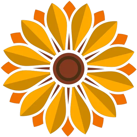  Transparent Png Svg Vector File Sunflower Black White Graphic Girasol Png