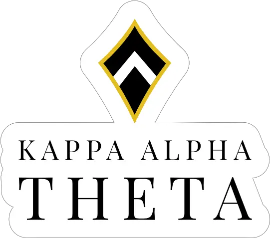  Kappa Alpha Theta Stacked Logo Kite Sticker Kappa Alpha Theta Logo Png Mail Kite Icon