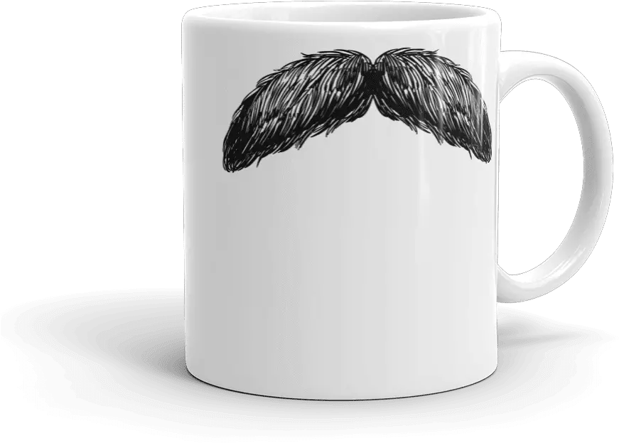  Mustache Mug Thick Coffee Cup Png Mustache Transparent