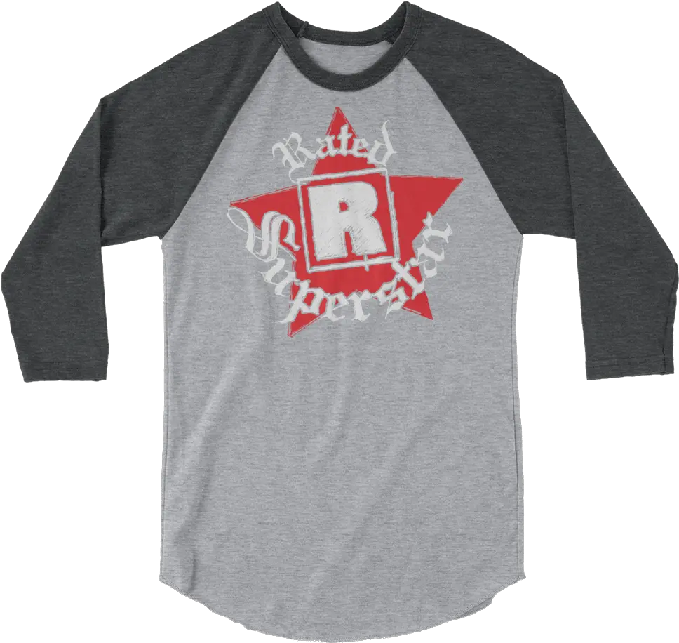  Edge Rated R Superstar 34 Sleeve Raglan T Shirt Nurse Artistshot Png Rated R Png