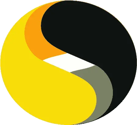  The Symantec Logo Is Simple And Clean Yellow Black Circle Logo Png Yin Yang Logo