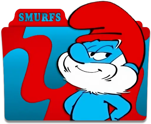  The Smurfs Folder Icon 2 By Mikromike Fictional Character Png Dvd Icon Clipart