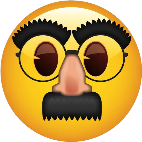  Face With Glass And Nose Mask Gear Png Glasses Emoji Png