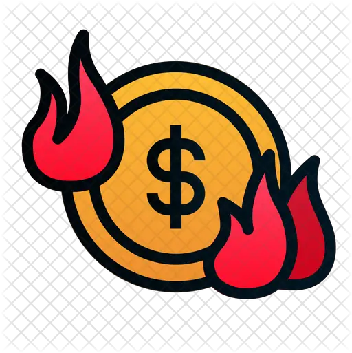  Burn Rate Icon Of Colored Outline Style Icon Png Burn Png