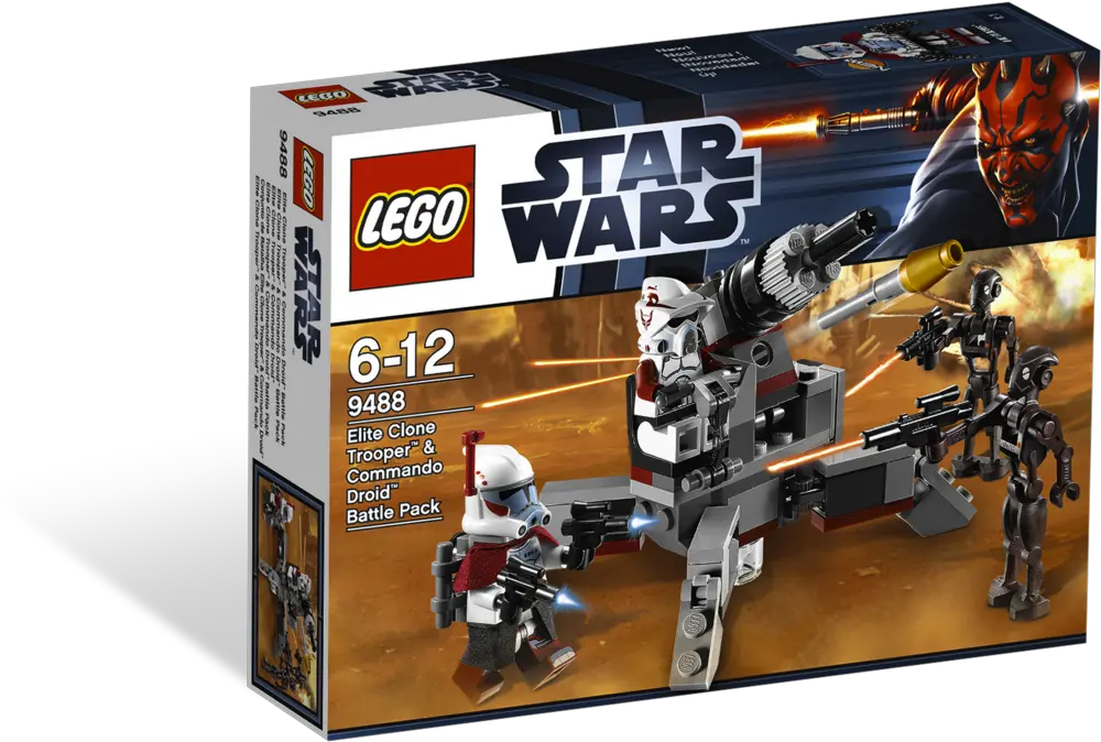  9488 Elite Clone Trooper U0026 Commando Droid Battle Pack Old Lego Star Wars Battle Packs Png Clone Trooper Png