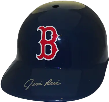  Jim Rice Autographed Boston Red Sox Full Size Souvenir Baseball Batting Helmet Jsa Boston Red Sox B Png Boston Red Sox Png