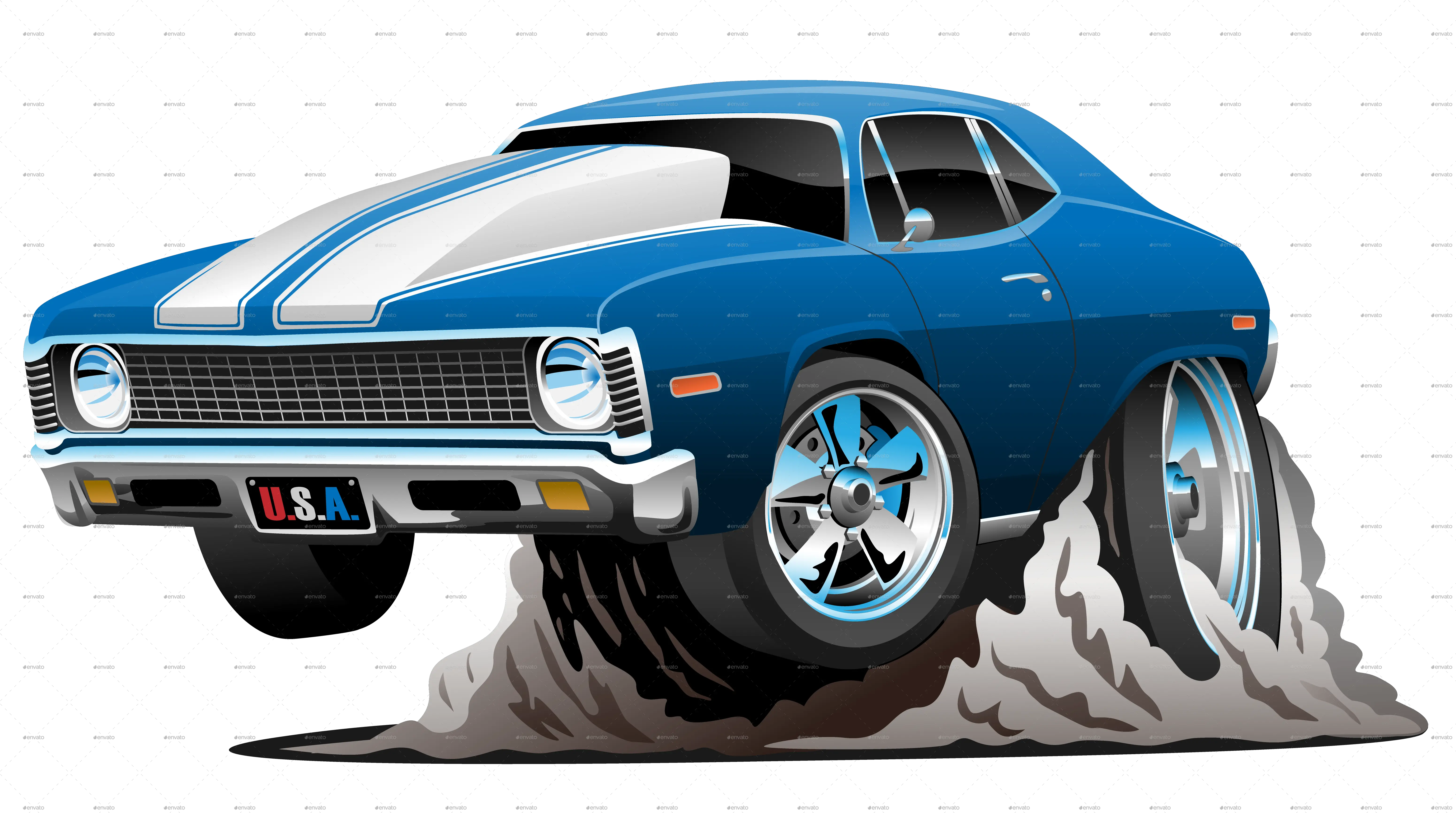  Download Free Png 71 Musclecar Transparent Background Cars Cartoon Images Png Muscle Car Png