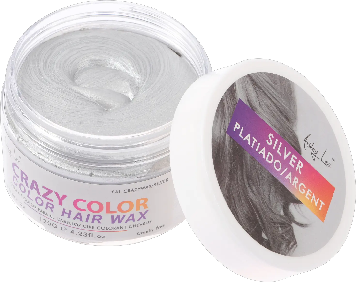  Ashley Lee Color Crazy Hair Wax Silver Wholesale Beauty Eye Shadow Png Crazy Hair Png