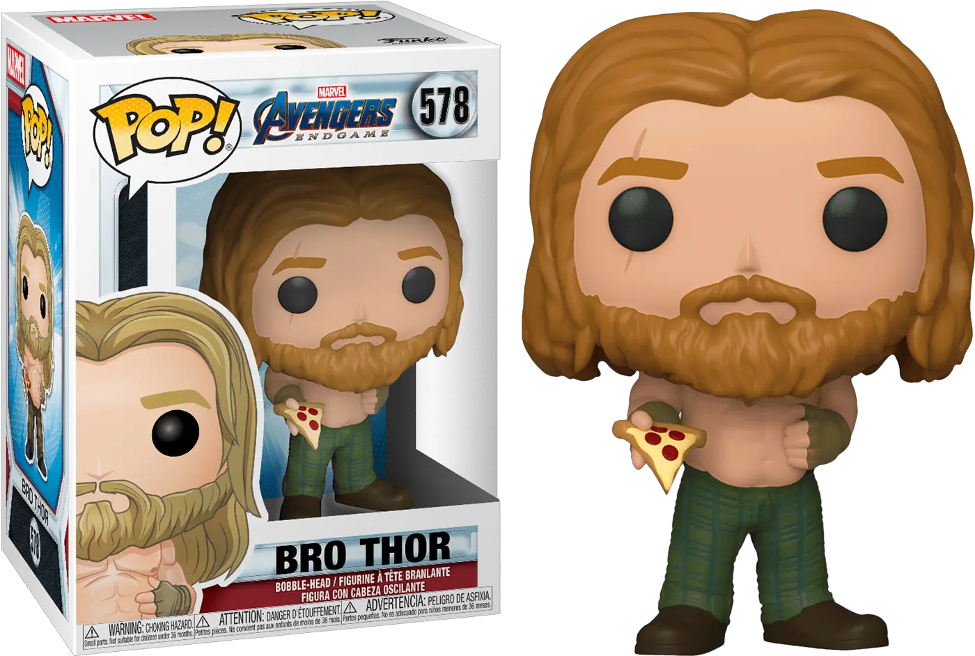  Marvel U2013 Avengers Endgame Thor With Pizza Funko Pop Vinyl Figure Funko Pop Bro Thor Png Thor Transparent