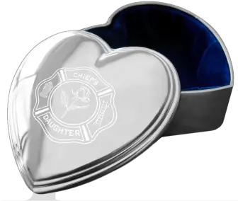  Silverplated Heart Box Solid Png Silver Heart Png