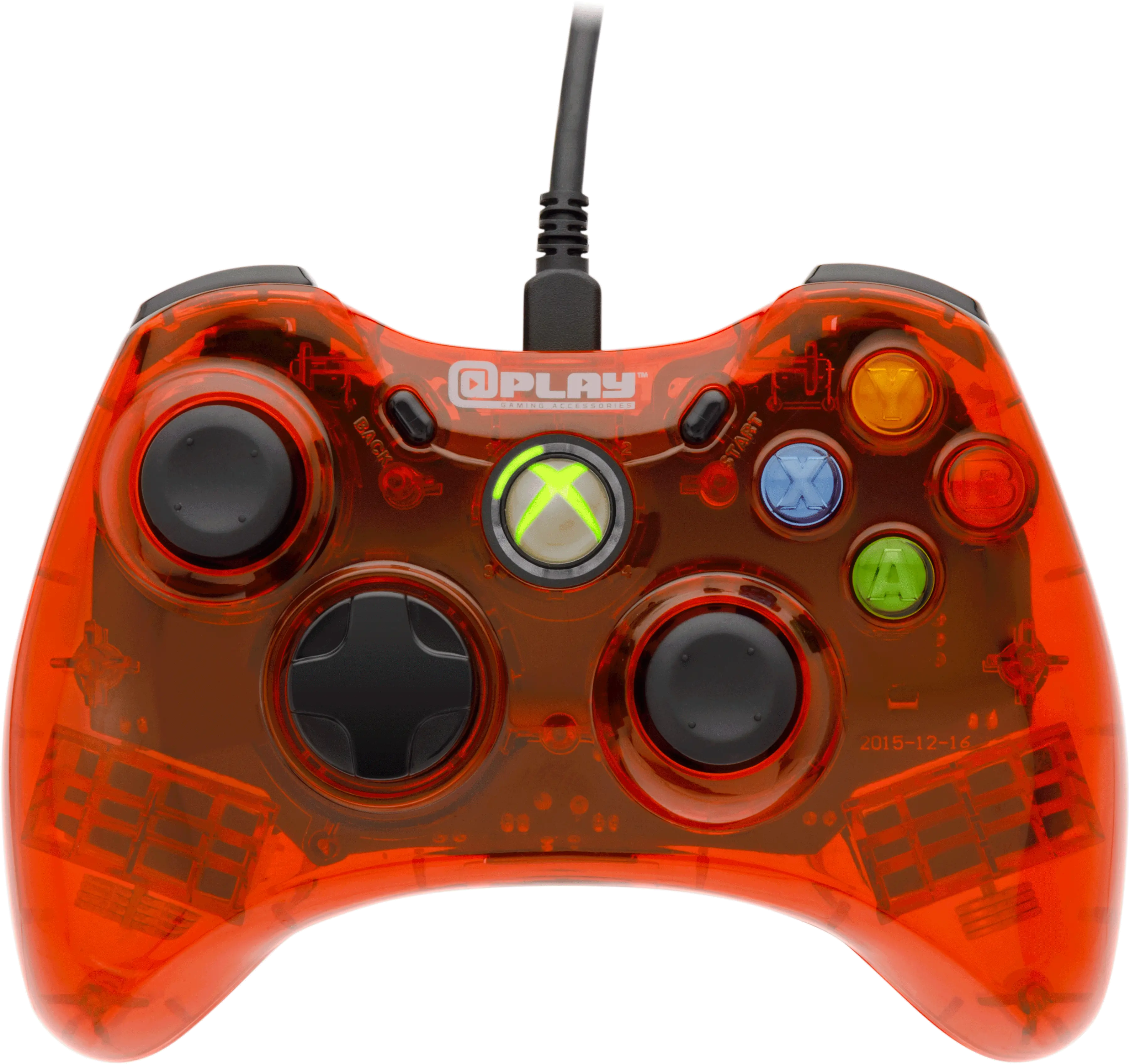  Xbox 360 Red Wired Controller Gamestop Xbox 360 Controller Blue Png Xbox Controller Transparent Background