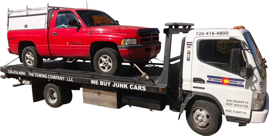  Flatbed Tow Truck Png Transparent