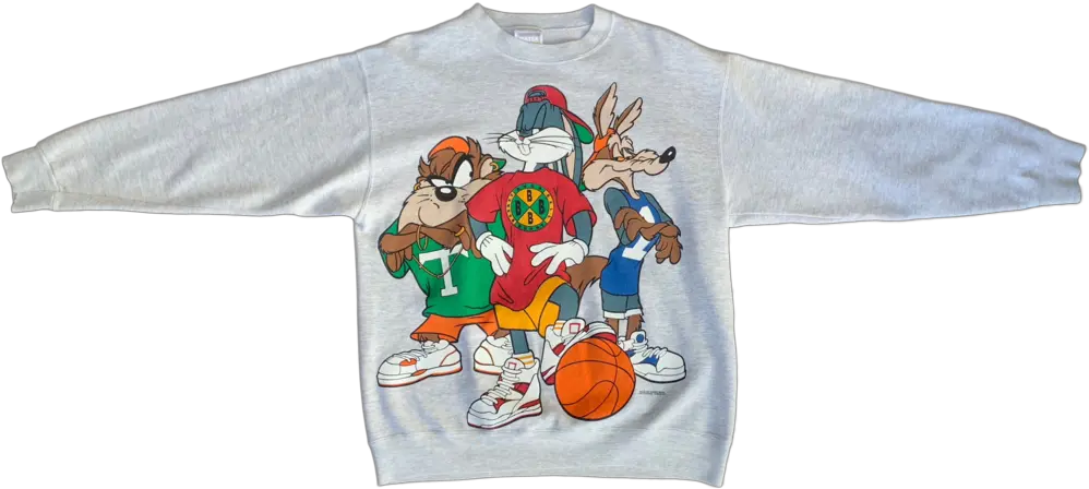  1993 Bugs Bunny Basketball Crewneck Sweatshirt U2014 Animals Png