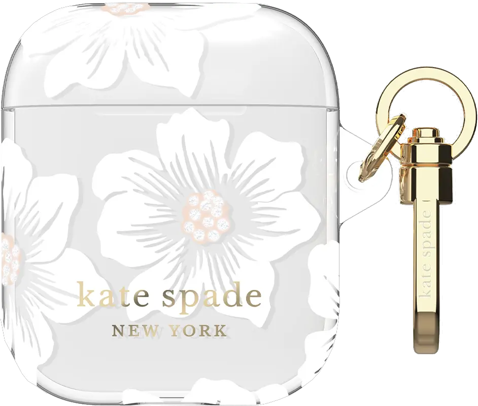  Kate Spade Flexible Case For Apple Airpods Hollyhock Floral Kate Spade Airpod Case Png Spade Png