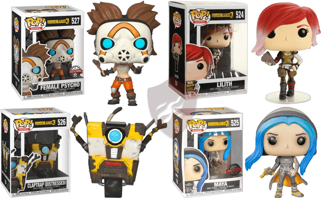  Borderlands 3 Happy Vault Hunting Pop Vinyl Bundle Funko Pop Borderlands 3 Png Borderlands 3 Png