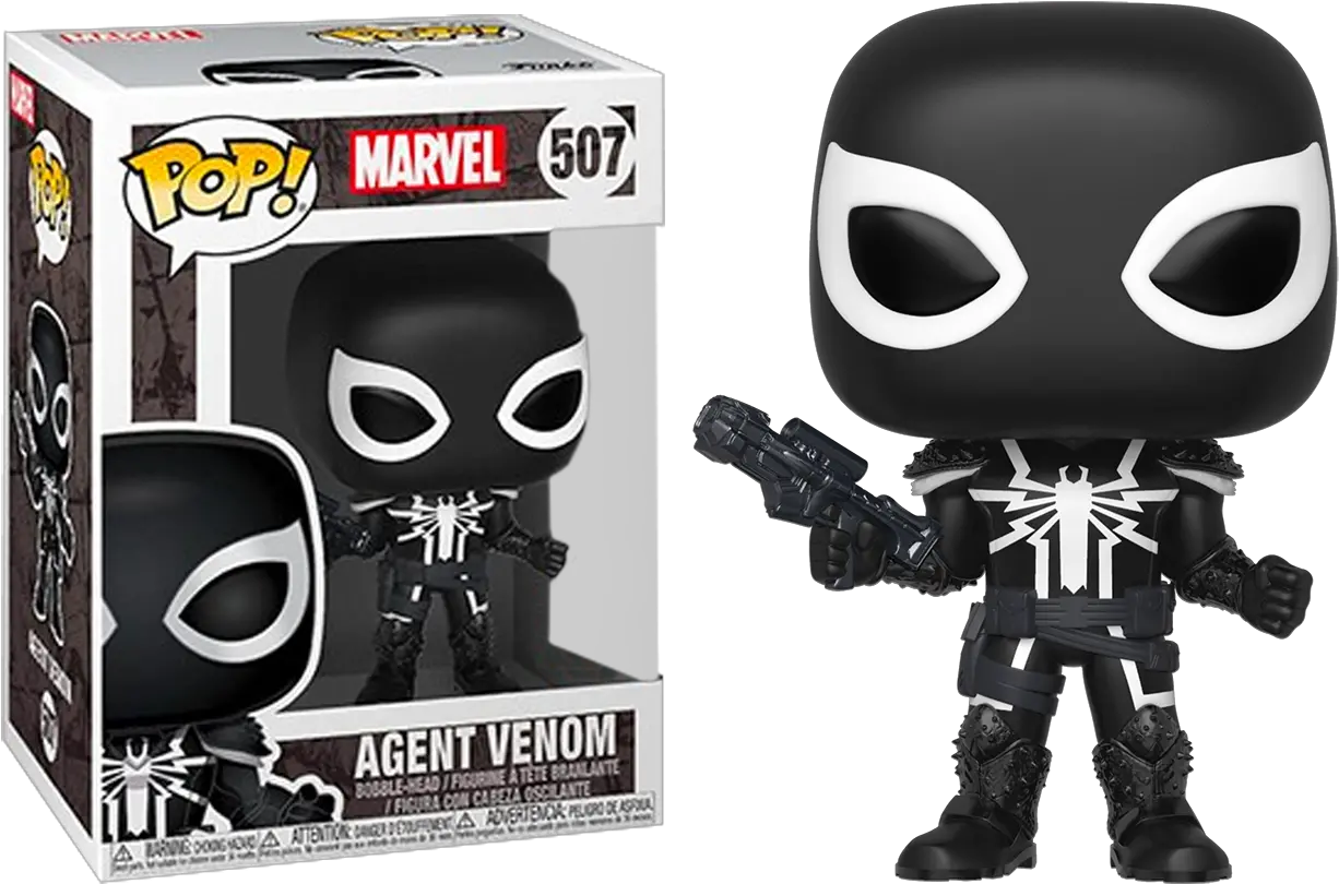  Exclusive Spider Man Agent Venom Pop Vinyl Figure Agent Venom Funko Pop Png Venom Transparent