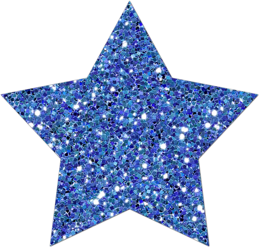  Mq Blue Stars Star Glitter Sticker By Marras Blue Glitter Star Png Glitter Stars Png