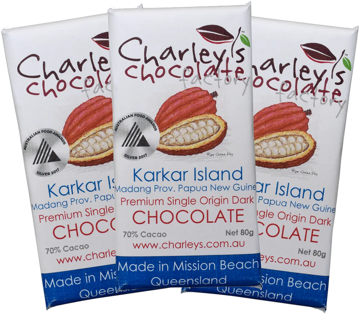  Karkar Island Png Value Pack 3 X Dark Chocolate Premium Single Origin Banner Island Png