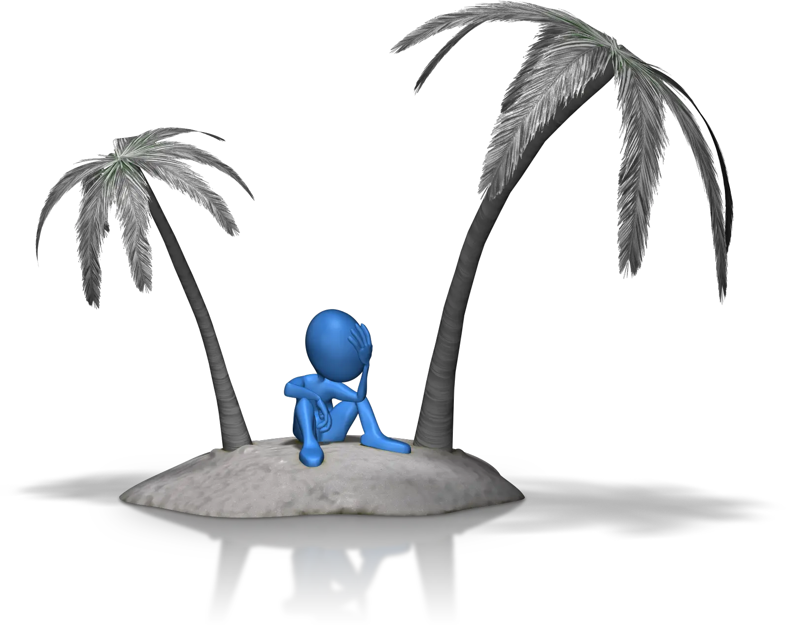  Download Stuck Stick Figure Stranded On Desert Island Gif Animated Png Island Png