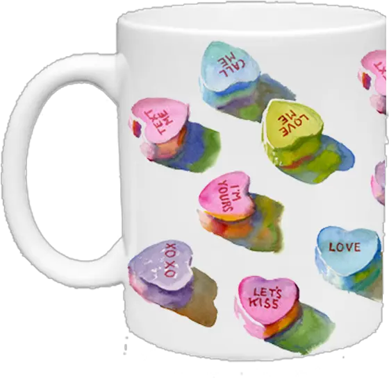  Mug Serveware Png Candy Hearts Png