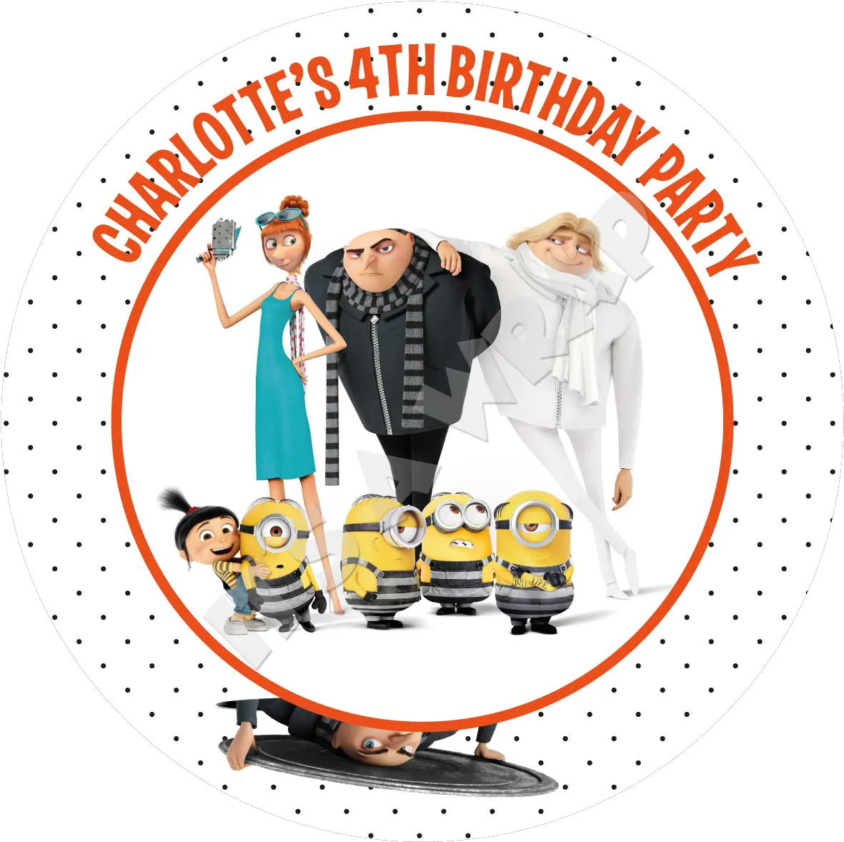  Despicable Me Logo Png Minions Despicable Me Party Box Gru Y Minions Agnes Gru Transparent