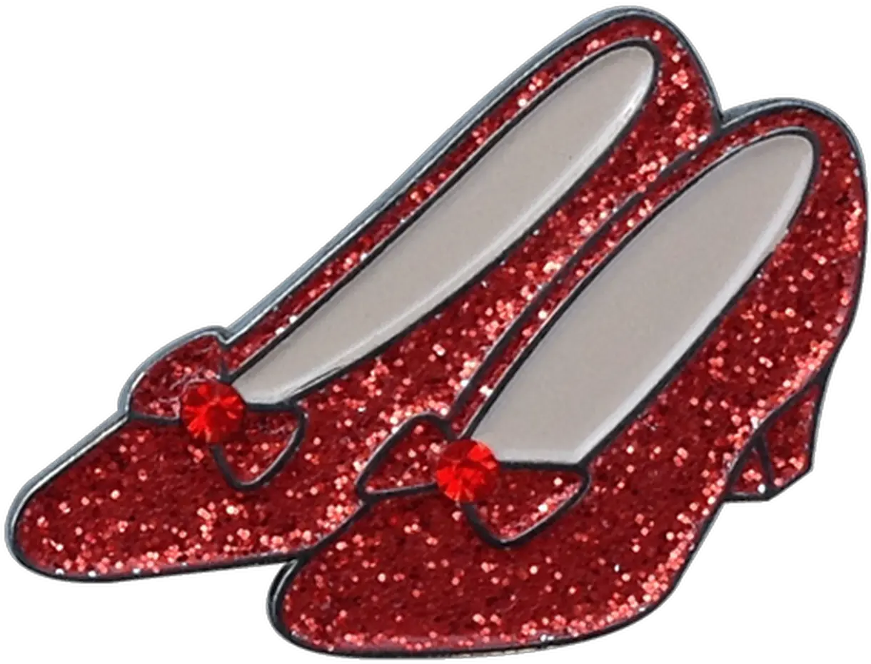  Ruby Slippers Ball Marker Hat Clip Ruby Slippers Transparent Background Png Ruby Slippers Png