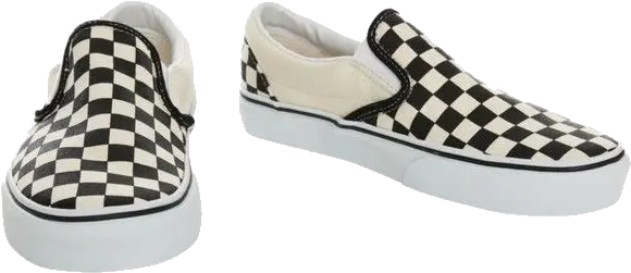  Checkered Shoes Vans Off The Wall Png White Vans Png