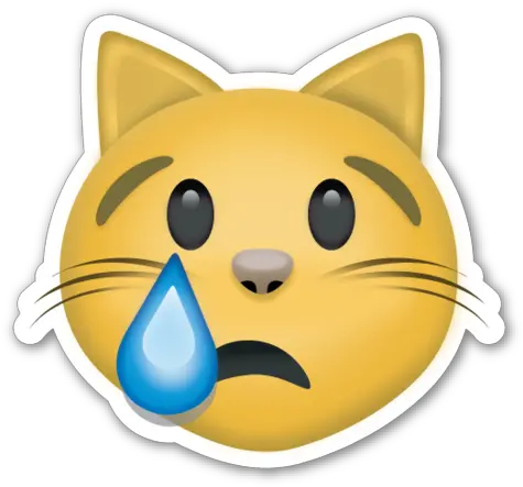  Crying Cat Face Cat Emoji Png Cry Emoji Png