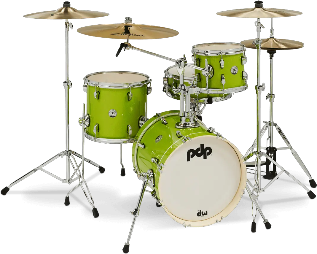  New Yorker Electric Green Sparkle Pacific Drums And Pdp New Yorker Drum Set Png Bass Drum Png