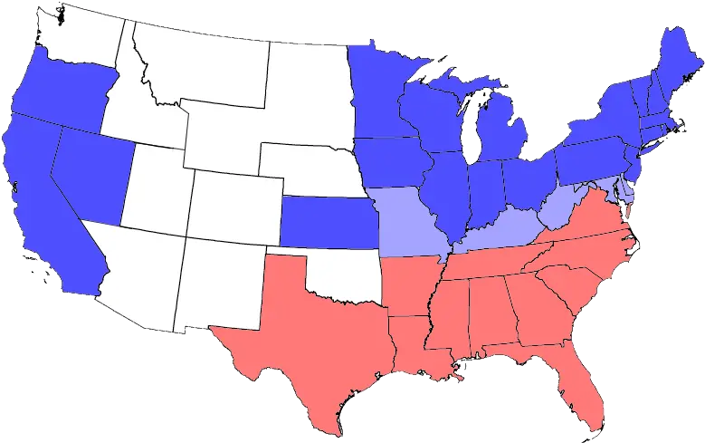  Usa Map 1864 Including Civil War Divisions Union In The Civil War Png Usa Map Png