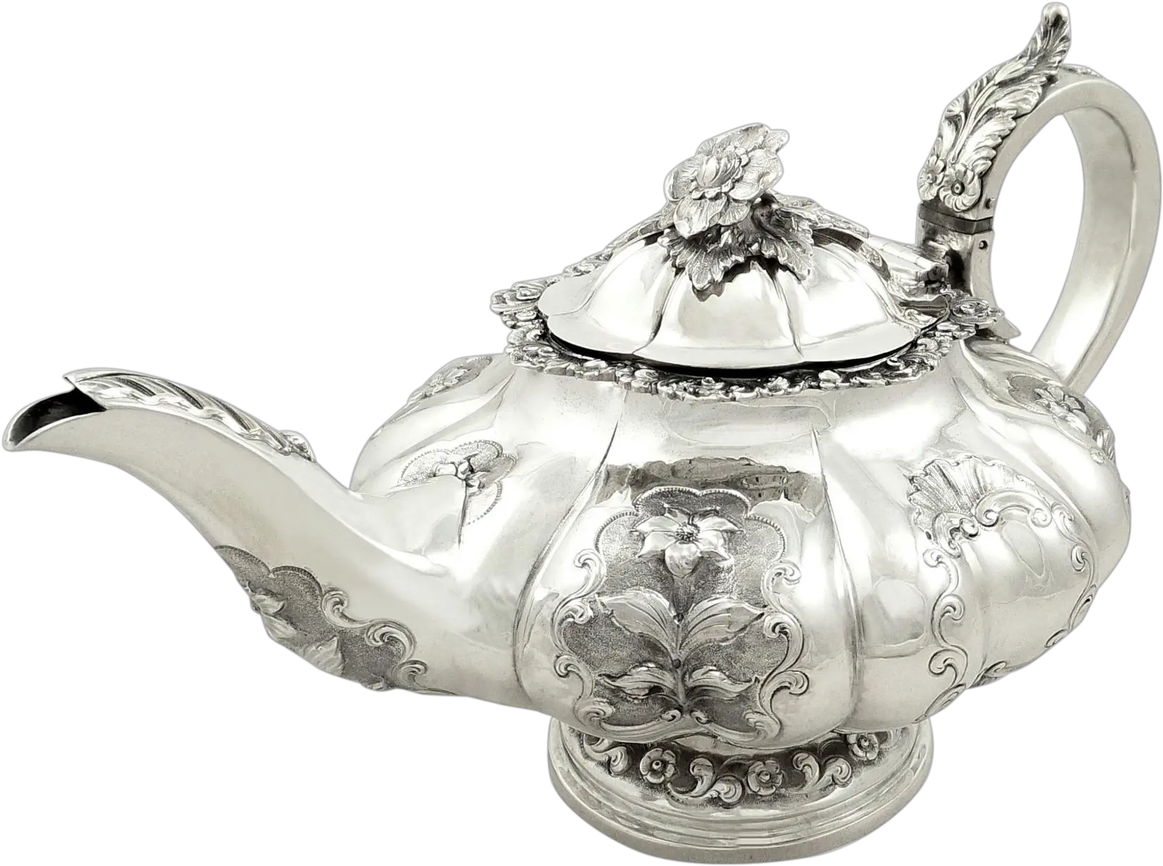  Antique William Iv Hallmarked Sterling Silver Teapot W William Iv Silver Teapots Png Teapot Png