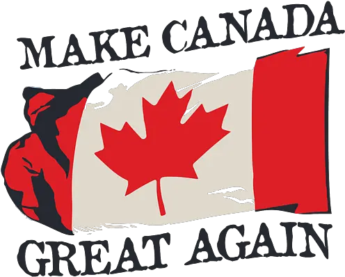  Make Canada Great Again Funny Canadian Flag Mcga Pun Greeting Card Canada Funny Flag Png Canada Flag Transparent