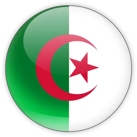  Round Icon Illustration Of Flag Algeria Round Algeria Flag Png Flag Icon