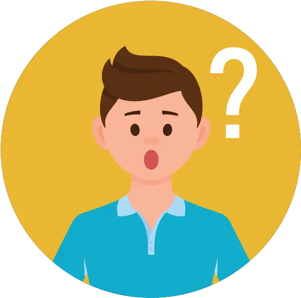  Yellow Circle Icon With Man Confused Confused Icon Png Question Circle Icon