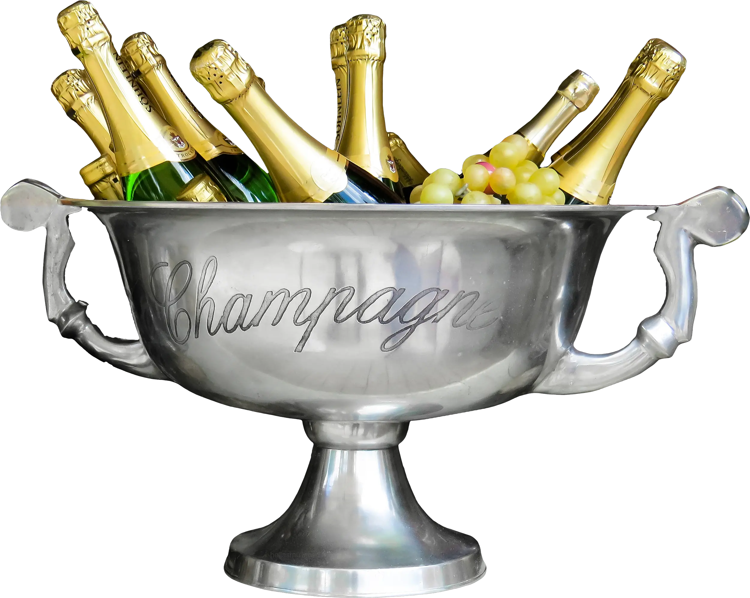  Champagne Bottles In A Cooler New Year Ukrainian New Year Greeting Cards Png Champagne Bottle Png