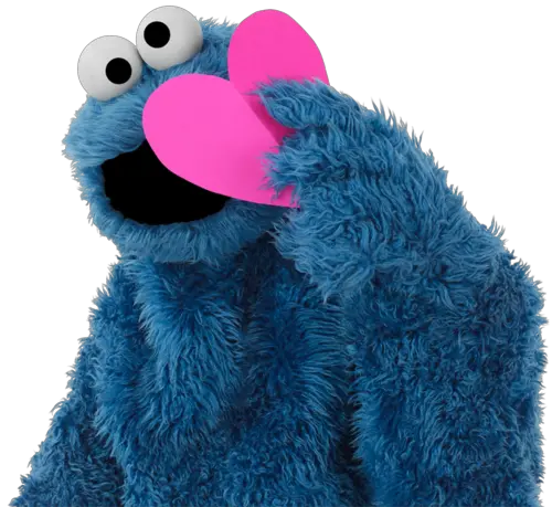  Cookie Monster Png Free Download Cookie Monster In Love Cookie Monster Png