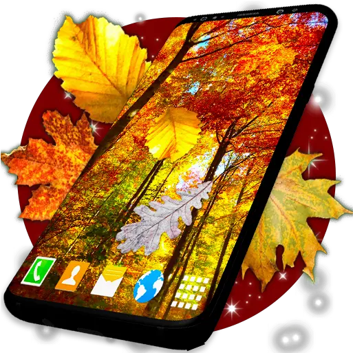  Autumn Leaves Live Wallpaper Forest Themes Orange Colour Ki Pattiyon Wale Png Falling Leaves Transparent Background