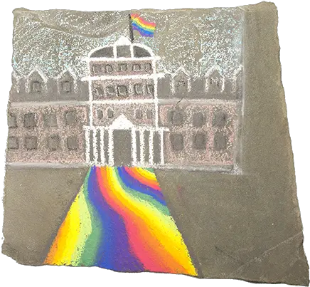  Lgbtq Swarthmore College Rug Png Chalk Drawing Png