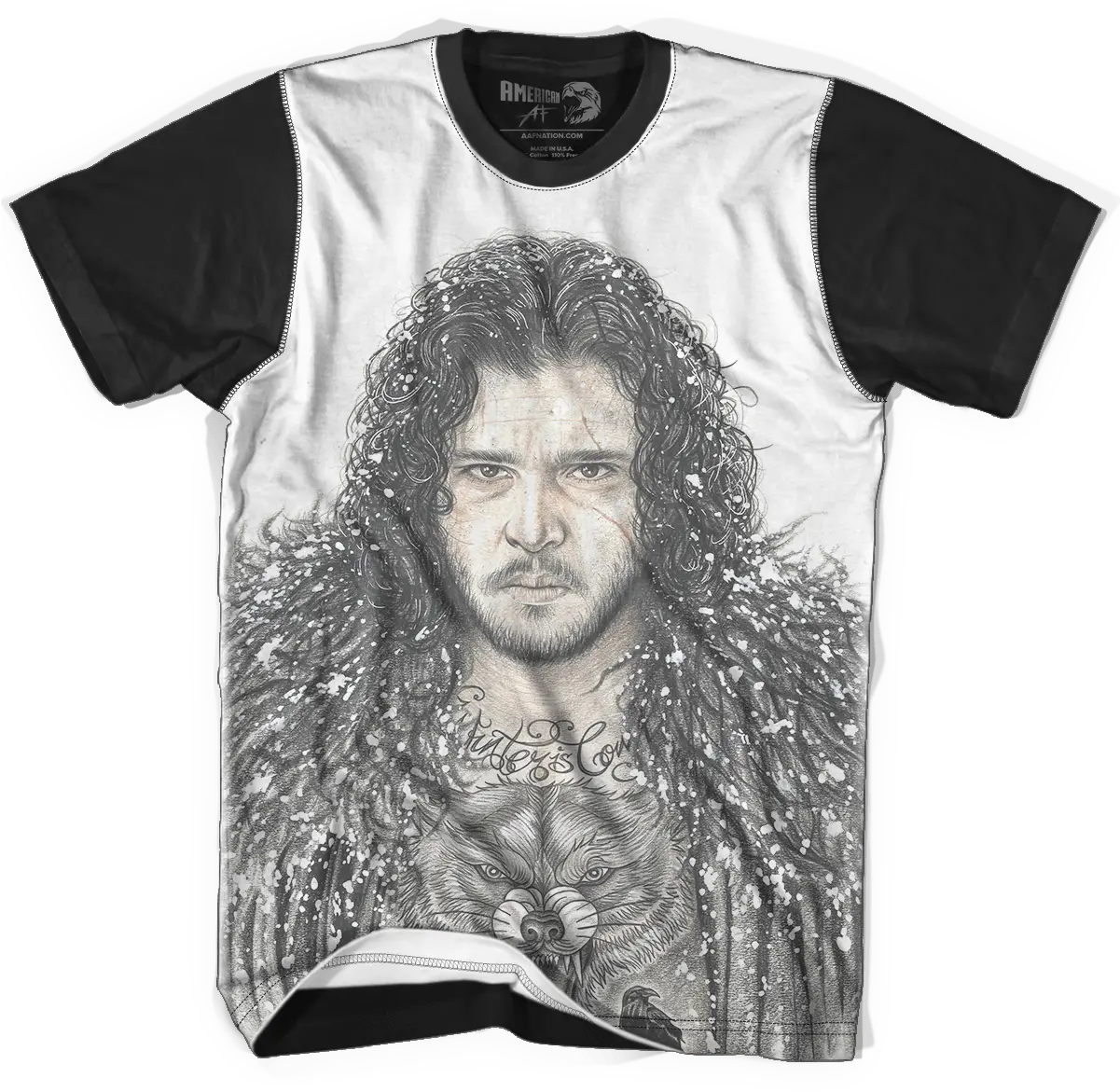  Inked Jon Snow American Af Aaf Nation Bill The Butcher T Shirt Png Jon Snow Png