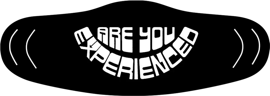  Are You Experienced Face Mask Language Png Jimi Hendrix Logo